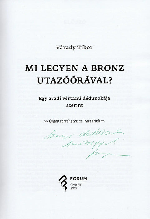 Mi legyen a bronz utazóórával? - Oskola Antikvárium