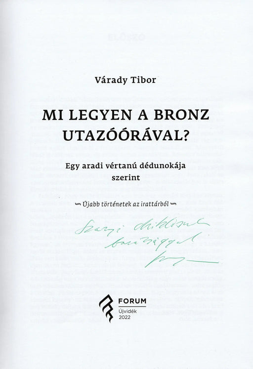 Mi legyen a bronz utazóórával? - Oskola Antikvárium