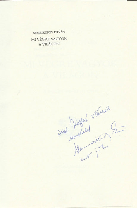 Mi végre vagyok a világon - Oskola Antikvárium
