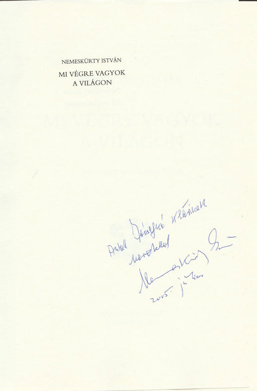 Mi végre vagyok a világon - Oskola Antikvárium