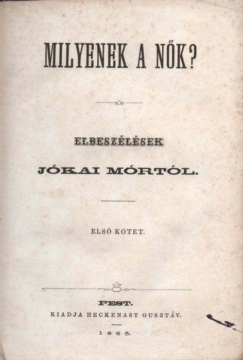 Milyenek a nők? I - II. - Oskola Antikvárium