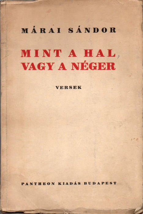 Mint a hal vagy a néger - Oskola Antikvárium