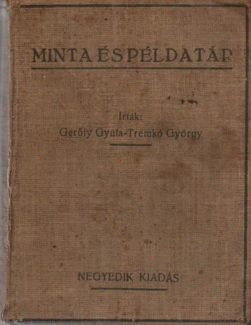Minta és példatár - Oskola Antikvárium