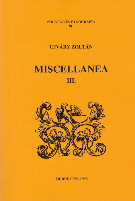 Miscellanea III. - Oskola Antikvárium