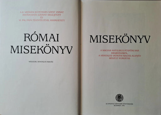 Misekönyv I. - Oskola Antikvárium