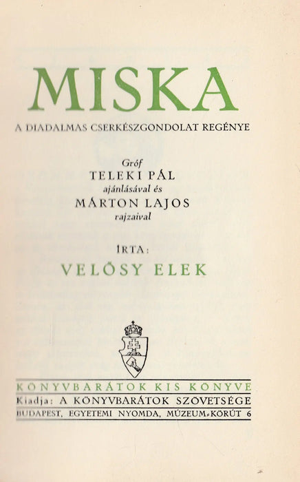 Miska - Oskola Antikvárium