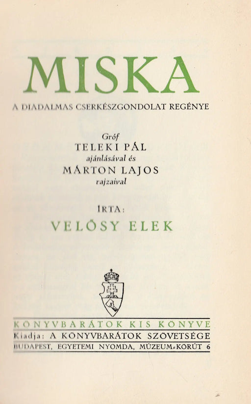 Miska - Oskola Antikvárium