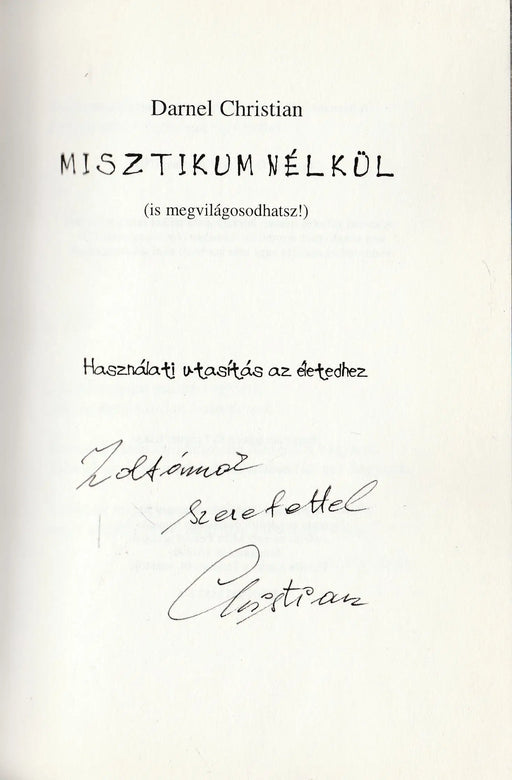 Misztikum nélkül - Oskola Antikvárium