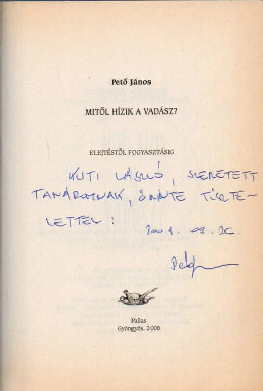 Mitől hízik a vadász? - Oskola Antikvárium