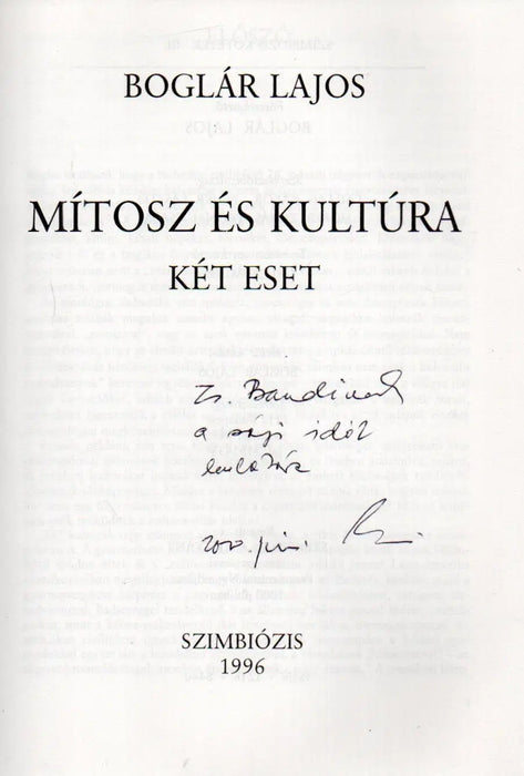 Mítosz és kultúra - Oskola Antikvárium