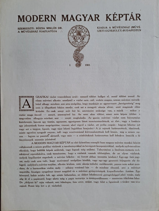 Modern Magyar Képtár 1911 - Oskola Antikvárium