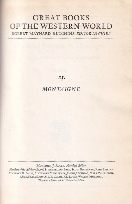 Montaigne - Oskola Antikvárium