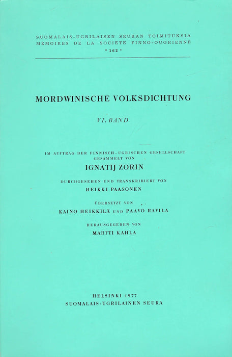 Mordwinishce Volksdichtung VI. - Oskola Antikvárium