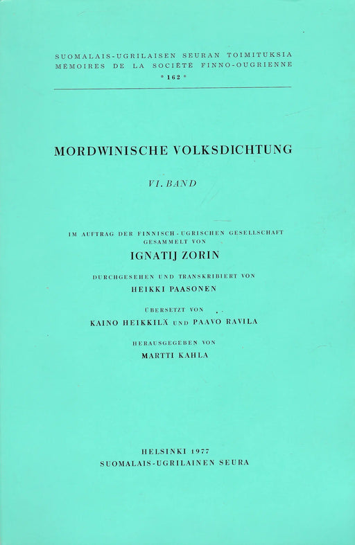 Mordwinishce Volksdichtung VI. - Oskola Antikvárium