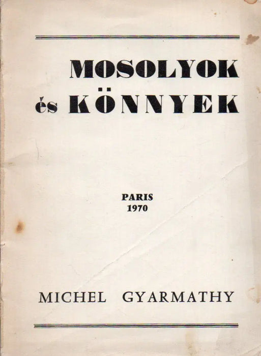 Mosolyok és könnyek - Oskola Antikvárium