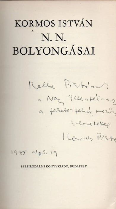 N. N. bolyongásai - Oskola Antikvárium