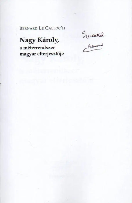 Nagy Károly, a méterrendszer magyar elterjesztője - Oskola Antikvárium
