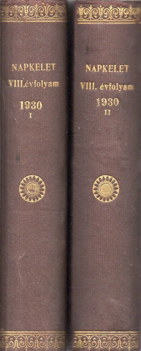 Napkelet VIII. évfolyam I - II. 1930 - Oskola Antikvárium
