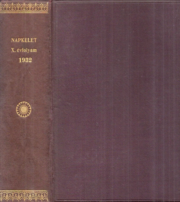 Napkelet X. évfolyam 1932 - Oskola Antikvárium