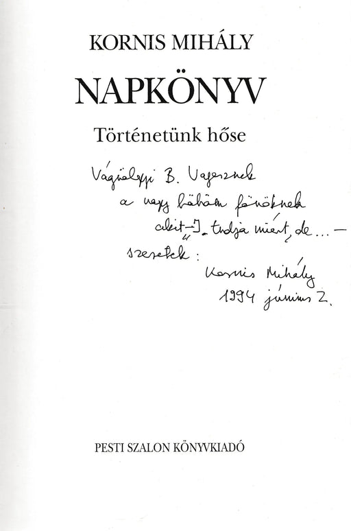 Napkönyv - Oskola Antikvárium