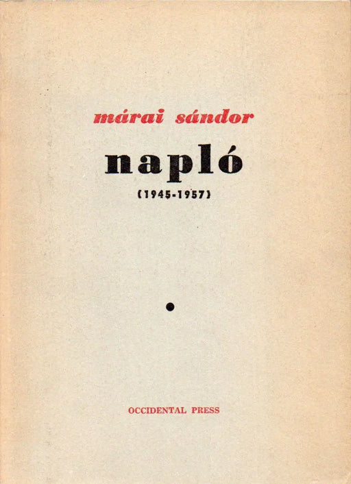 Napló (1945 - 1957) - Oskola Antikvárium
