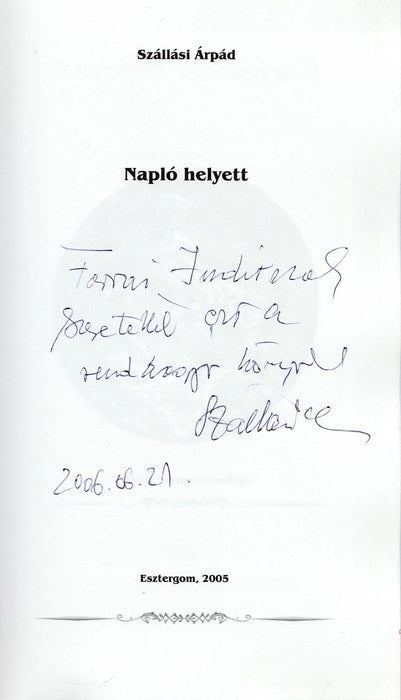 Napló helyett - Oskola Antikvárium