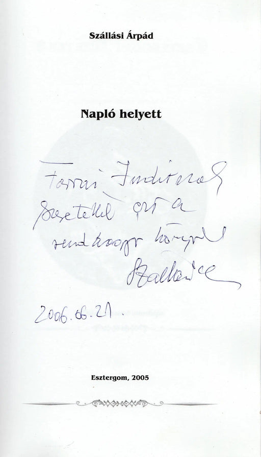 Napló helyett - Oskola Antikvárium