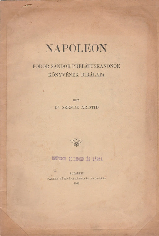 Napoleon - Oskola Antikvárium