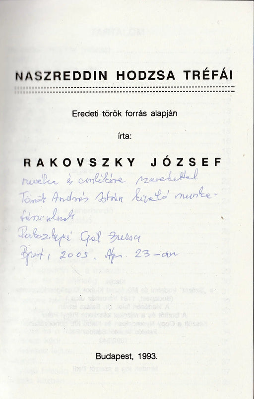 Naszreddin Hodzsa meséi - Oskola Antikvárium
