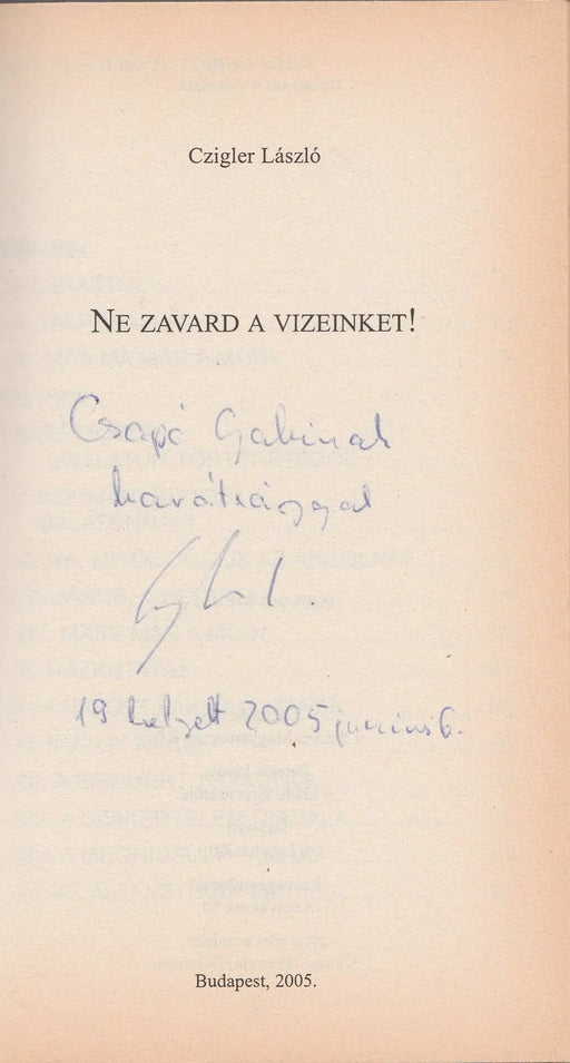 Ne zavard a vizeinket! - Oskola Antikvárium