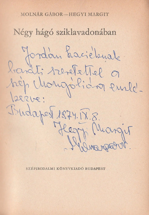 Négy hágó sziklavadonában - Oskola Antikvárium