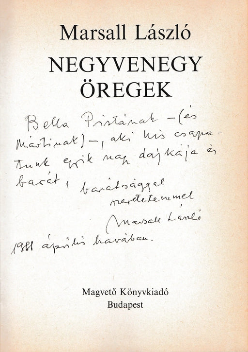 Negyvenegy öregek - Oskola Antikvárium