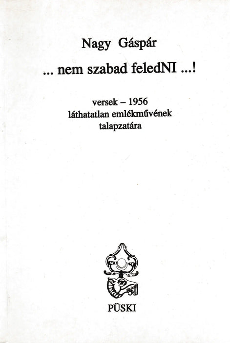 ...nem szabad feledNI...! - Oskola Antikvárium