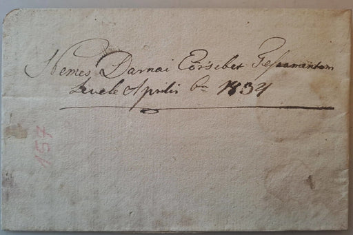 Nemes Darnai Erzsébet végrendelete 1834 - ből - Oskola Antikvárium