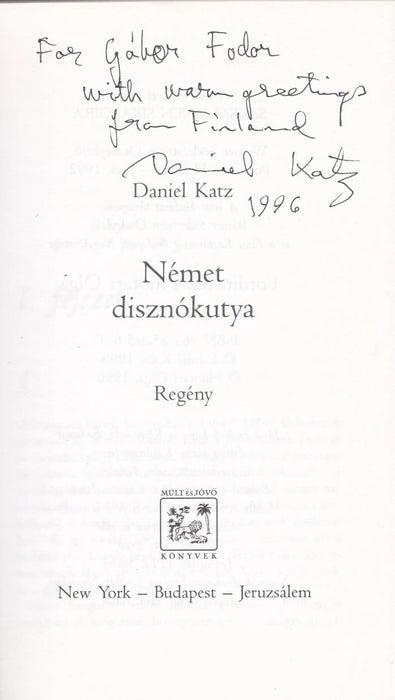 Német disznókutya - Oskola Antikvárium