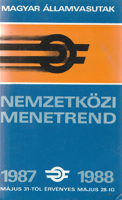 Nemzetközi menetrend 1987 - 1988 - Oskola Antikvárium