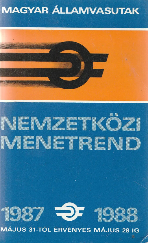 Nemzetközi menetrend 1987 - 1988 - Oskola Antikvárium