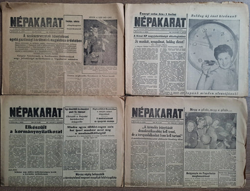 Népakarat 1 - 2. évfolyam vegyes számai 1956 - 1957 - Oskola Antikvárium