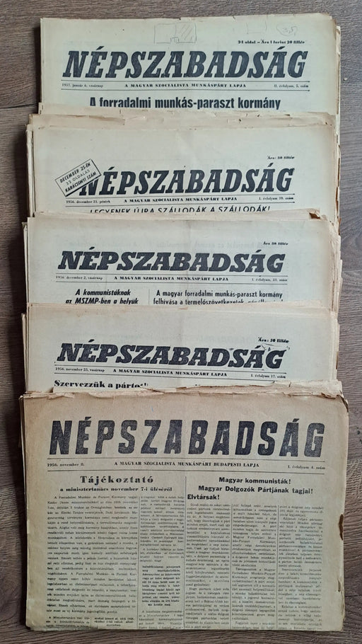 Népszabadság I - II. évfolyam vegyes számai 1956 - 1957 - Oskola Antikvárium
