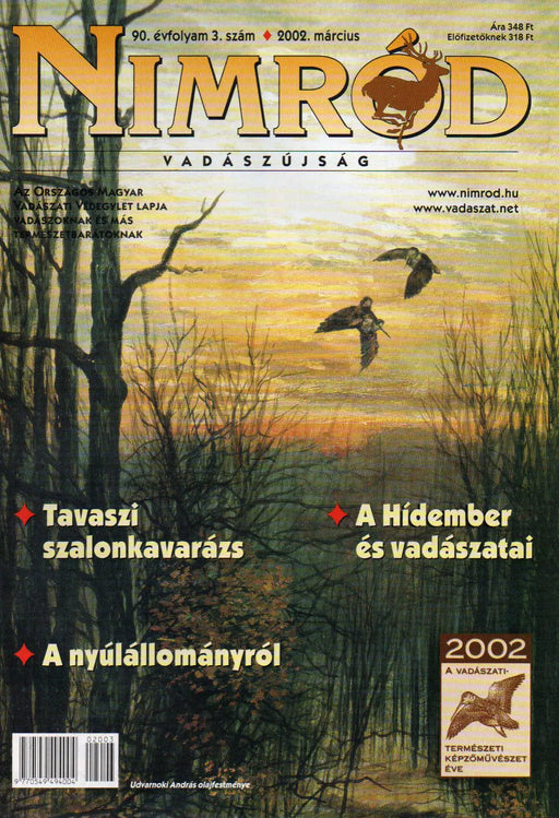 Nimród Vadászújság 2002. március 90. évf. 3. szám - Oskola Antikvárium