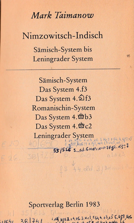 Nimzowitsch - Indisch - Oskola Antikvárium