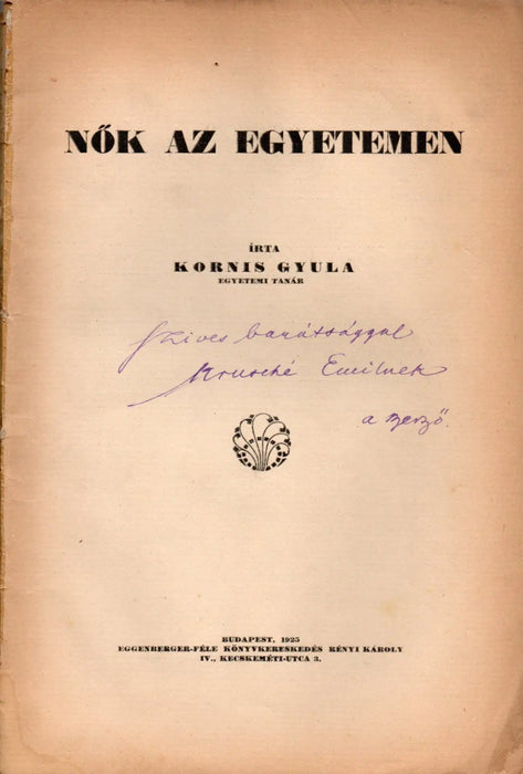 Nők az egyetemen - Oskola Antikvárium