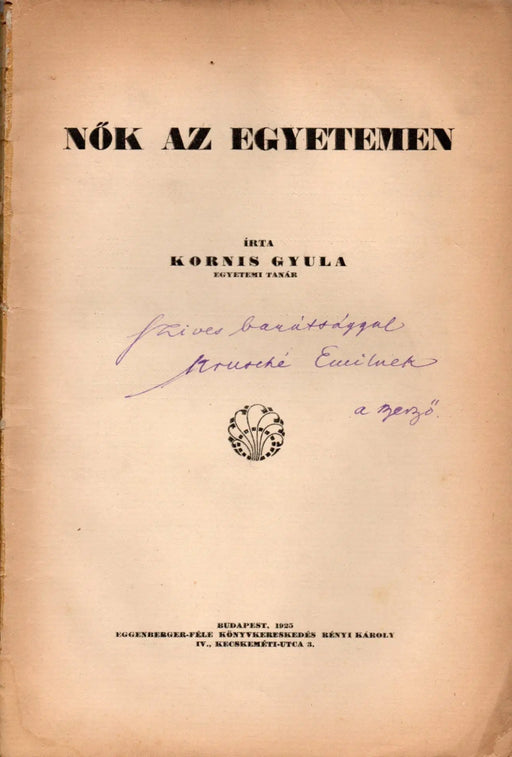 Nők az egyetemen - Oskola Antikvárium