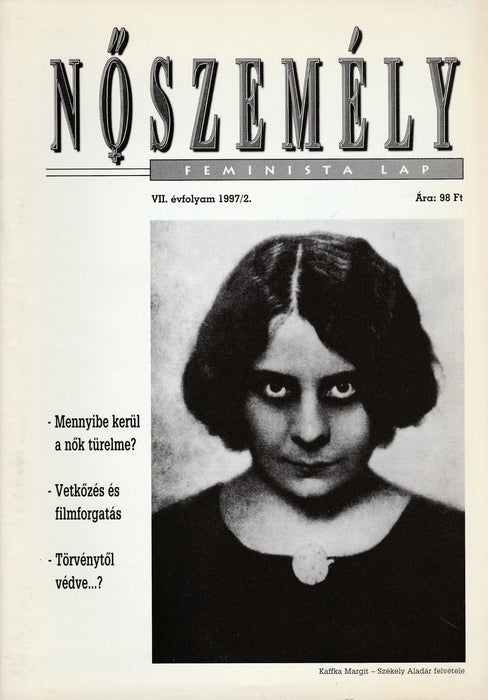 Nőszemély VII. évfolyam 1997/2. szám - Oskola Antikvárium