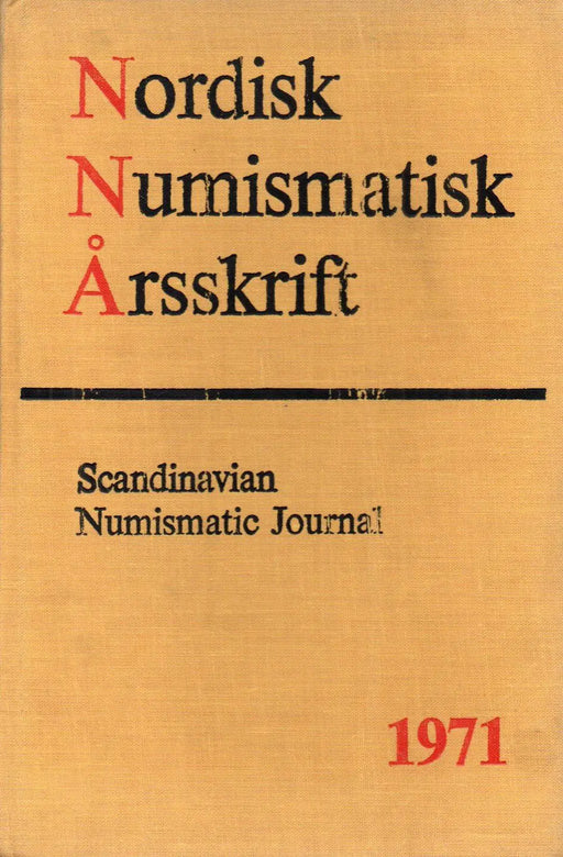 Nordisk Numismatisk Årsskrift 1971 - Oskola Antikvárium
