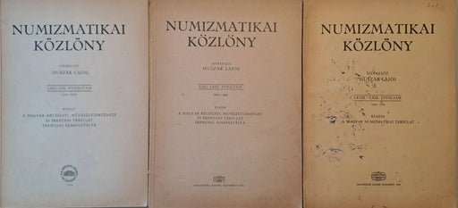 Numizmatikai Közlöny LVIII - LIX., LXII - LXIII. és LXVIII - LIXI. évfolyamok - Oskola Antikvárium