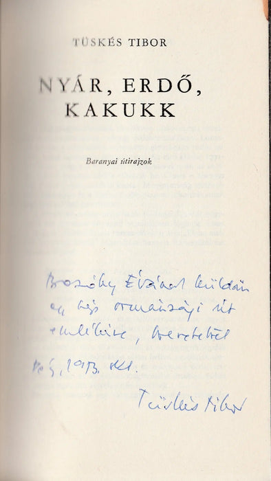 Nyár, erdő, kakukk - Oskola Antikvárium