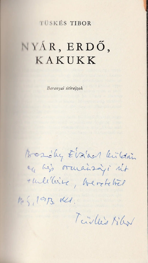 Nyár, erdő, kakukk - Oskola Antikvárium