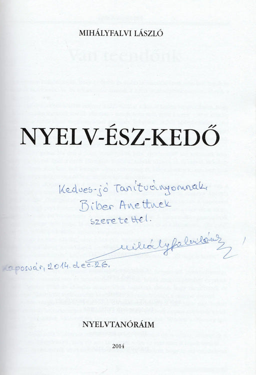 Nyelv - ész - kedő - Oskola Antikvárium