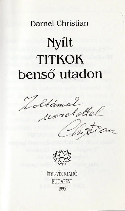Nyílt titkok benső utadon - Oskola Antikvárium